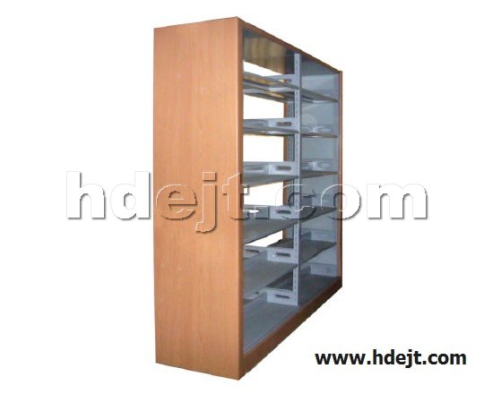 點(diǎn)擊查看商品:高檔六層雙面雙柱鋼木書架