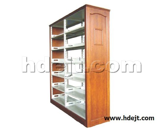 點(diǎn)擊查看商品:高檔六層雙面雙柱鋼木書架